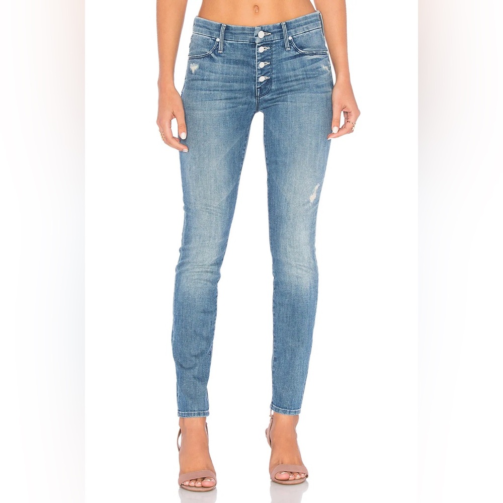 Mother The Pixie Skinny Button Fly Jeans Sz 24